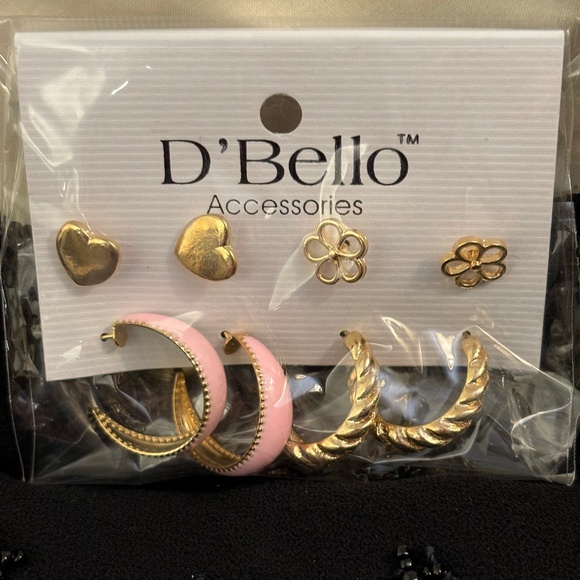 Adorable 4PC Girls Earring Set - Picture 1 of 4